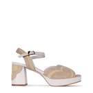 Terry de Havilland Esme Heels in sandy color, showcasing elegant high-heeled shoes with a sleek design and pointed toe.