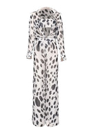 Do Long leopard print co-ord set featuring a matching top and pants with bold animal pattern and stylish fit.
