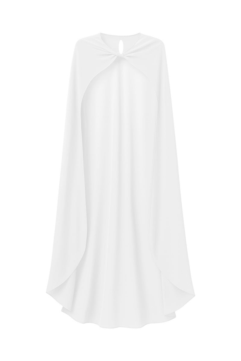 REYA CHIFFON CAPE IN WHITE - CULT MIA