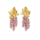Light pink Adile earrings by Peracas featuring a stylish, elegant design perfect for accessorizing.