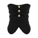 Black Acaria Studio GURU top, stylish sleeveless blouse with a relaxed fit, featuring a high neckline and contemporary design.