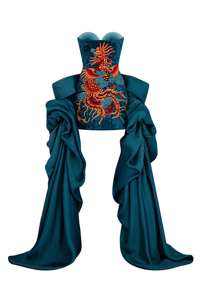 AZURE PHOENIX DRESS | CULT MIA | Le Thanh Hoa