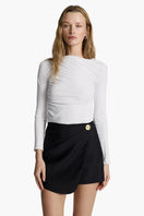 GRUNGE TOP IN WHITE