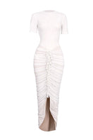 Do Long Opal Whisper midi dress in soft fabric, featuring a sleek silhouette and elegant design for stylish occasions.