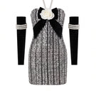 Nur Karaata Vivienne Rose mini dress, stylish floral-printed mini dress with elegant fit and vibrant rose pattern.