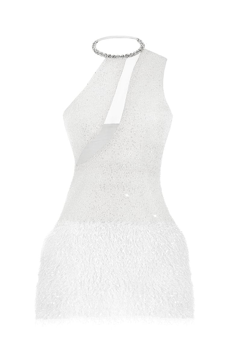 CRYSTAL SEQUIN MINI DRESS - CULT MIA