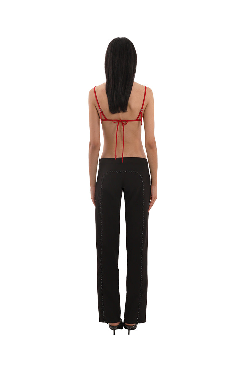 RED CRYSTAL BRA - CULT MIA