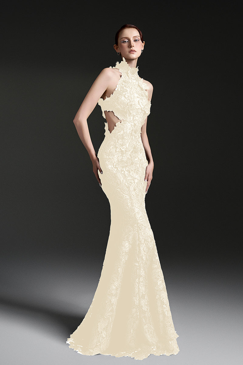 FLORAL GARDEN LACE MAXI DRESS - CULT MIA
