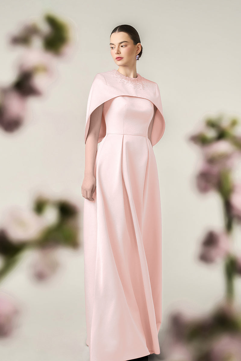 SILK TAFFETA DRESS IN PINK | CULT MIA | I.H.F SILK TAFFETA DRESS IN PINK | CULT MIA | I.H.F