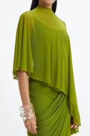 Deme By Gabriella Devon Maxi Dress in flowing fabric with a fitted waist and elegant design, perfect for summer occasions.