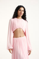 Deme By Gabriella Betty Co-ord Set in Noa Pink featuring matching top and pants, stylish and comfortable for casual wear.