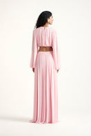 Deme By Gabriella Betty Co-ord set in Noa Pink, featuring a stylish matching top and pants ensemble for casual or chic wear.