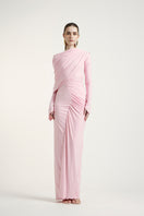 Deme By Gabriella Noa Pink Russett Dress gown with elegant flowing fabric and intricate detailing for special occasions