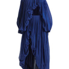 Deme by Gabriella indigo co-ord set with matching top and pants, styled for casual or semi-formal wear.