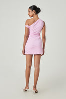 Summer Away SANNES mini dress in Rose Shadow with a flowy silhouette and soft pink hue, perfect for casual summer wear.