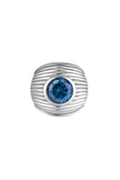 Silver Candy Ring by Poché featuring a smooth, rounded design on a delicate silver band.