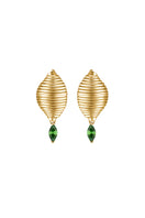 Gold Candy Earrings by Poché featuring playful, colorful candy-shaped dangle earrings on a white background