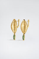 Gold candy-shaped earrings by Poché featuring a playful, colorful design and gold-tone finish.