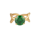 Gold Thorn Ring by Poché, close-up of a delicate gold ring featuring a thorn design, on a neutral background.