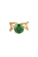 Gold Thorn Ring by Poché, close-up of a delicate gold ring featuring a thorn design, on a neutral background.