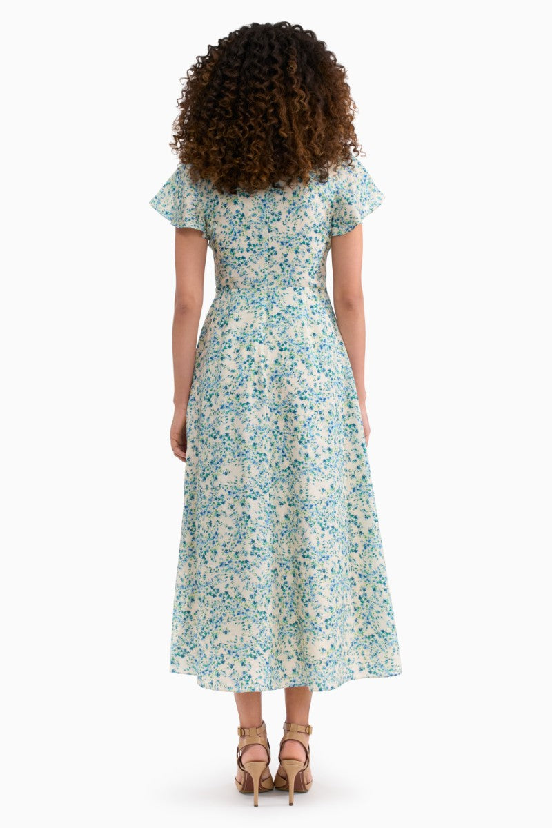bellamy midi dress Rebecca Taylor Bellamy Silk Dress in Cream Multi at Nordstrom, Size 6