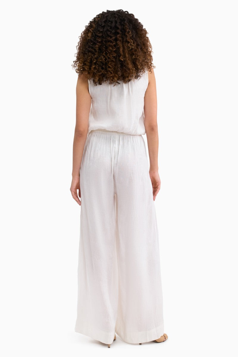 Rebecca Taylor CLEO ivory top, stylish sleeveless blouse with a relaxed fit, perfect for spring fashion.