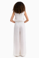Rebecca Taylor CLEO ivory pants featuring a relaxed fit and stylish design, perfect for spring wear.