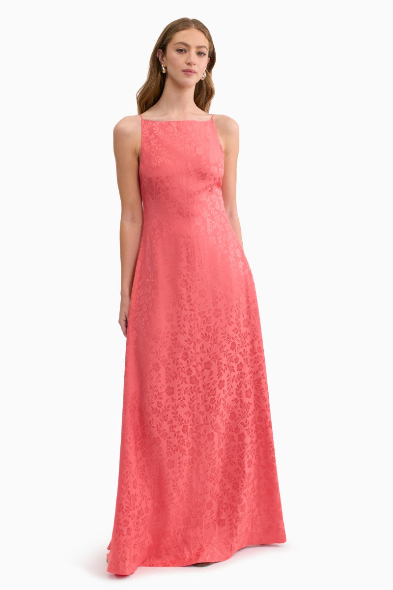 Rebecca Taylor EMERY JACQUARD DRESS IN CORAL BLUSH Rebecca Taylor EMERY JACQUARD DRESS IN CORAL BLUSH