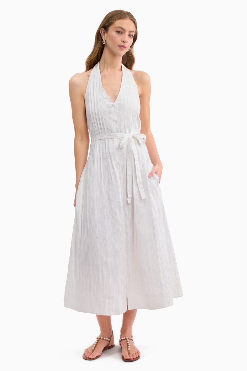 MARIANNE HALTER DRESS IN IVORY | CULT MIA | Rebecca Taylor MARIANNE HALTER DRESS IN IVORY | CULT MIA | Rebecca Taylor