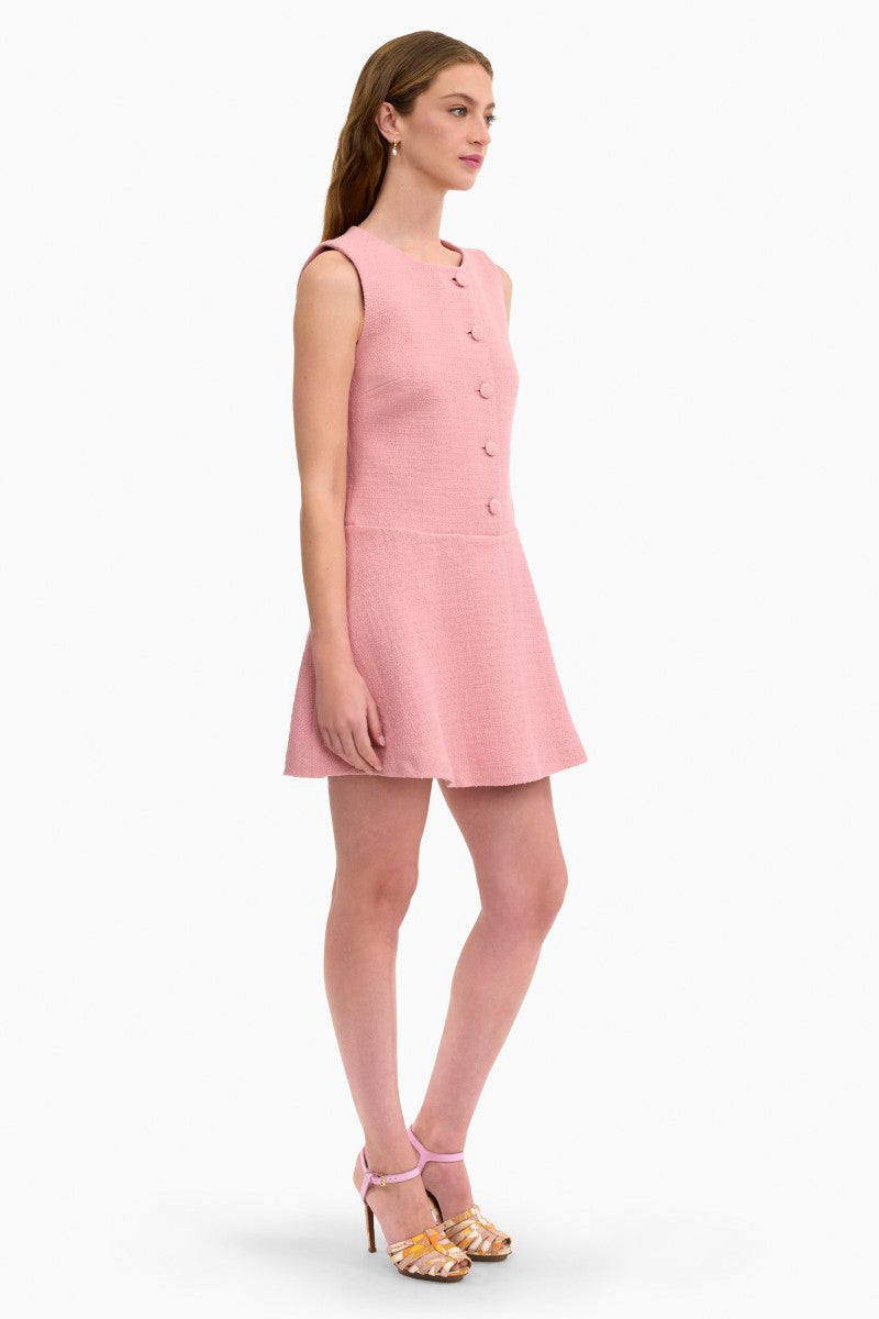MARGOT TWEED DRESS IN VINTAGE ROSE | CULT MIA