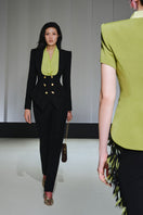 Jenny K Tran Hailsham blazer jacket, tailored fit with classic lapels, in a stylish neutral fabric.