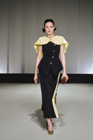 Jenny K Tran Dulverton blazer jacket, tailored men's blazer with structured fit and classic lapel, shown on a hanger.