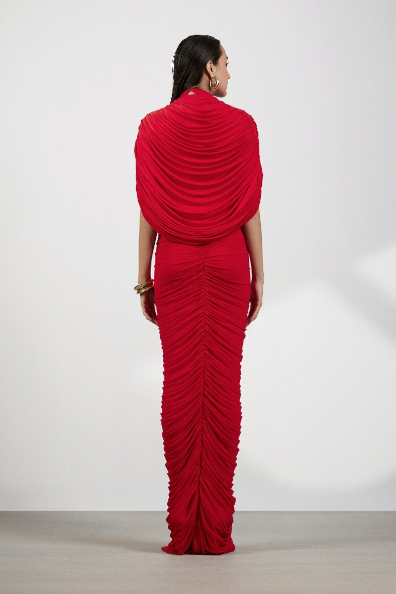 Deme By Gabriella Vienna maxi dress in flowing fabric, featuring a elegant design perfect for summer occasions.