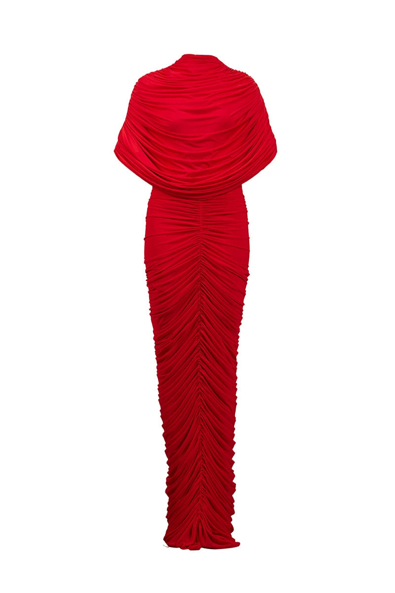 Deme By Gabriella Vienna Maxi Dress in flowing fabric with a stylish design, perfect for elegant occasions.