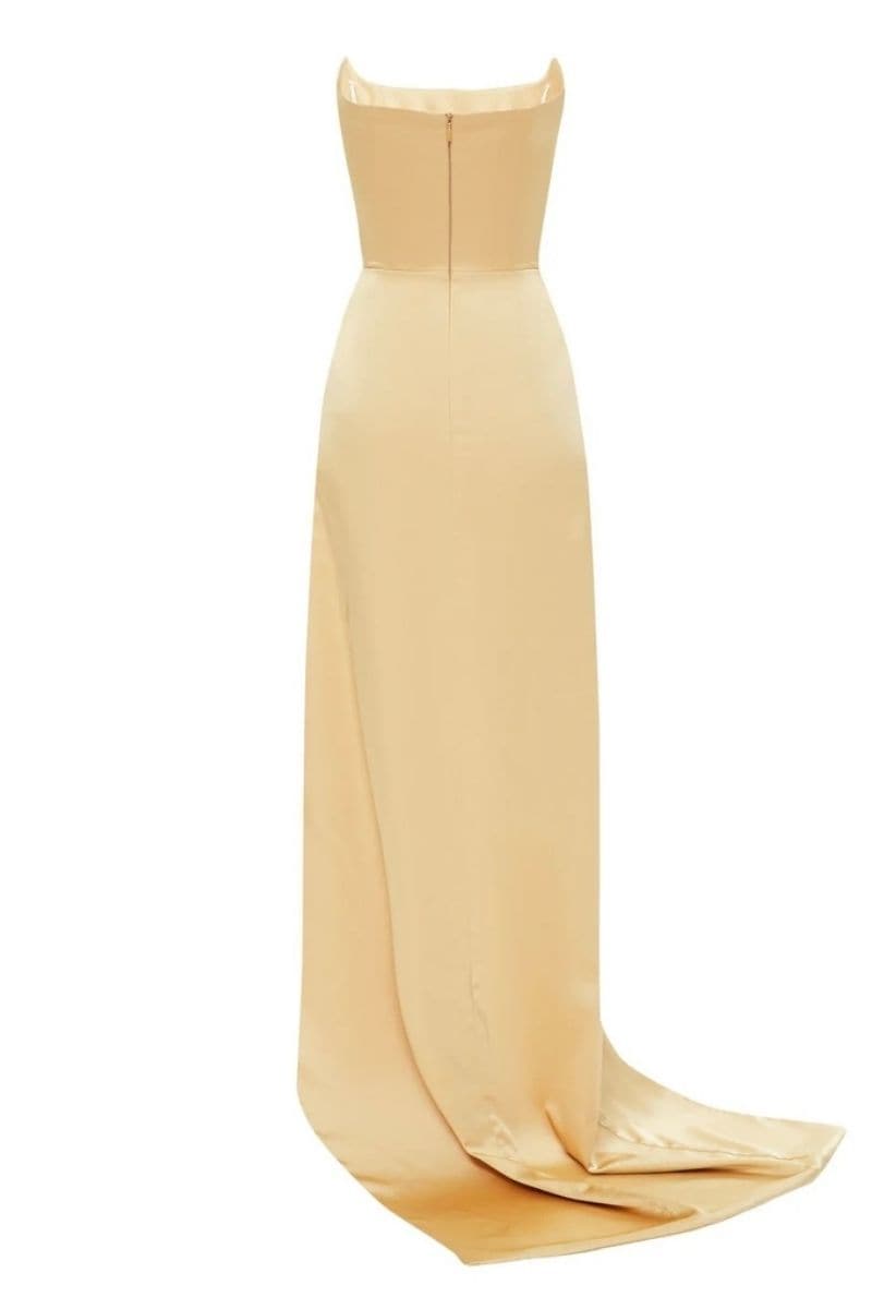 ANASTASIA GOLD MAXI GOWN - CULT MIA