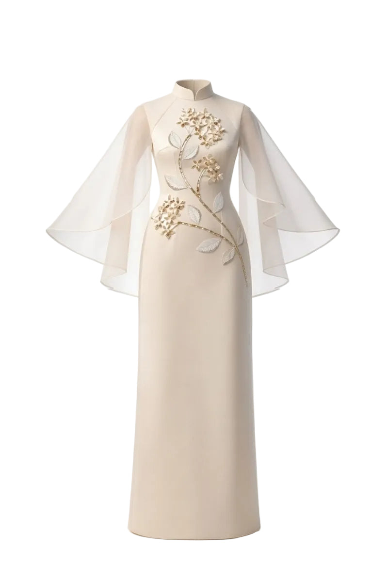 THE CAPE BLOSSOM GOWN