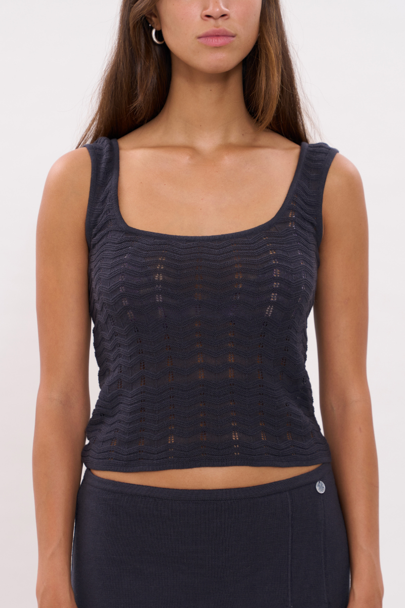 MARSITO TOP IN CHARCOAL - CULT MIA