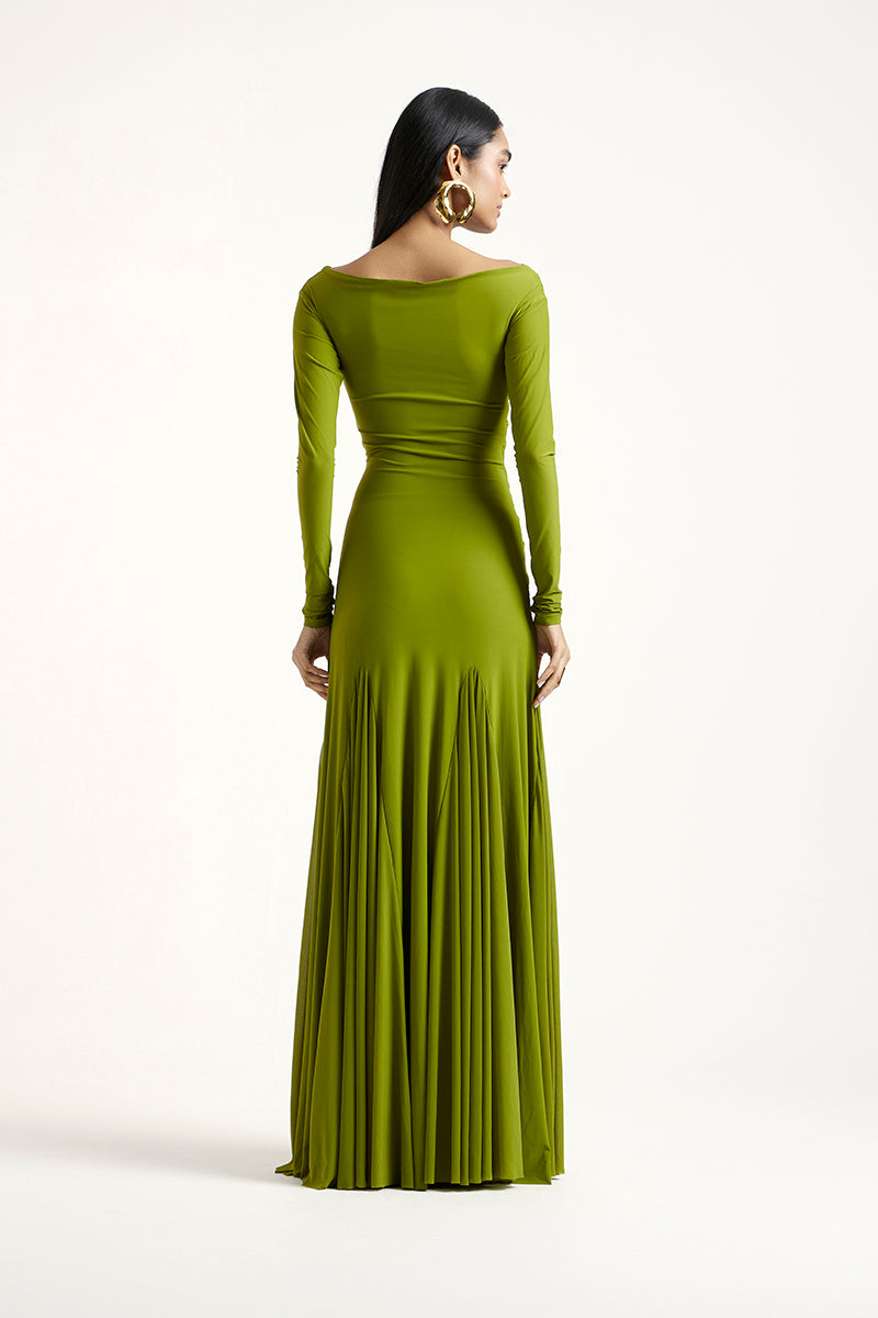CLEA DRESS IN LIME GREEN | CULT MIA