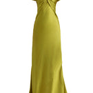 Deme By Gabriella Clover gown, elegant evening dress with flowing fabric and intricate design, suitable for formal occasions.