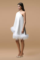 White Aurora mini dress by Matters featuring a fitted silhouette and stylish design, perfect for casual or dressy occasions.