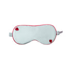 Blue Little Heart Eye Mask from Not Just Pajama, soft loungewear accessory with cute heart designs for relaxing or sleep.
