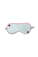 Blue Little Heart Eye Mask from Not Just Pajama, soft loungewear accessory with cute heart designs for relaxing or sleep.