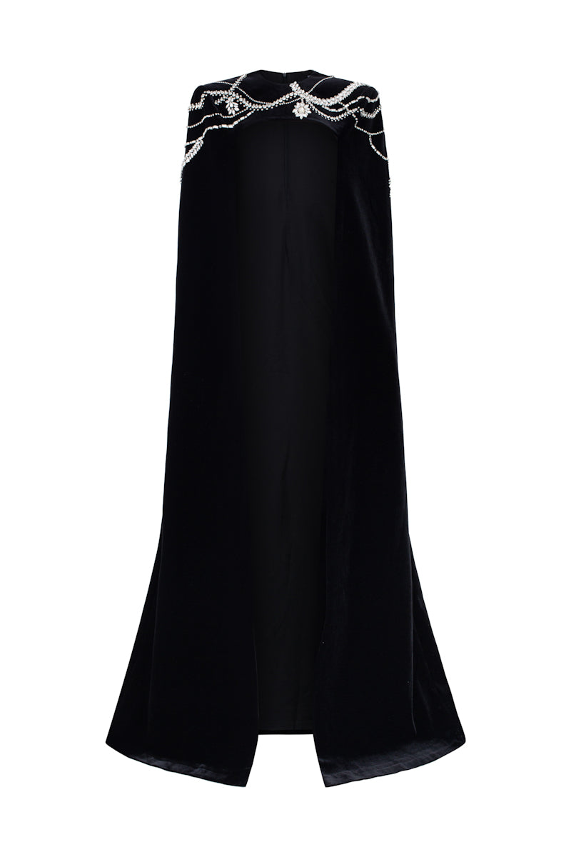 CHARLOTTE VELVET FLOW SEQUINS GOWN - CULT MIA