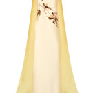 Elegant pale yellow taffeta gown by 21Six with intricate detailing, perfect for formal occasions and special events.