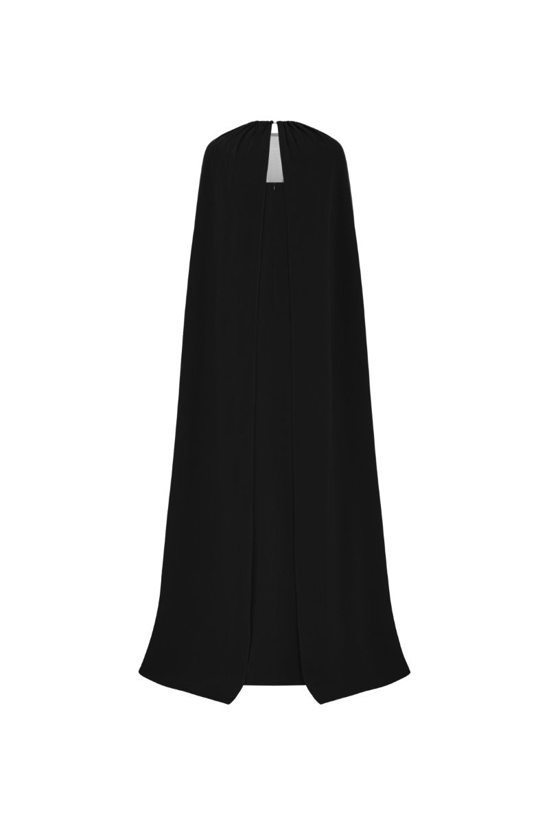 NAKHEEL CREPE DRESS IN BLACK - CULT MIA