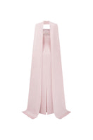 Light pink LUZ Silk Taffeta gown by 21Six, elegant formal dress with a flowing silhouette and luxurious fabric.