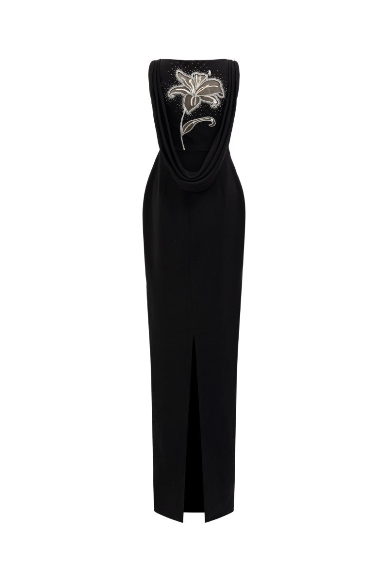 MARYAMIA CREPE DRESS IN BLACK - CULT MIA