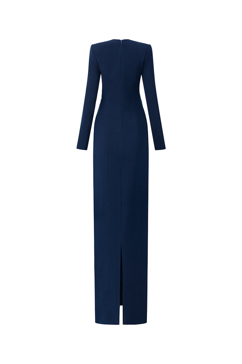 IRENE CREPE BODYCON MAXI DRESS - CULT MIA