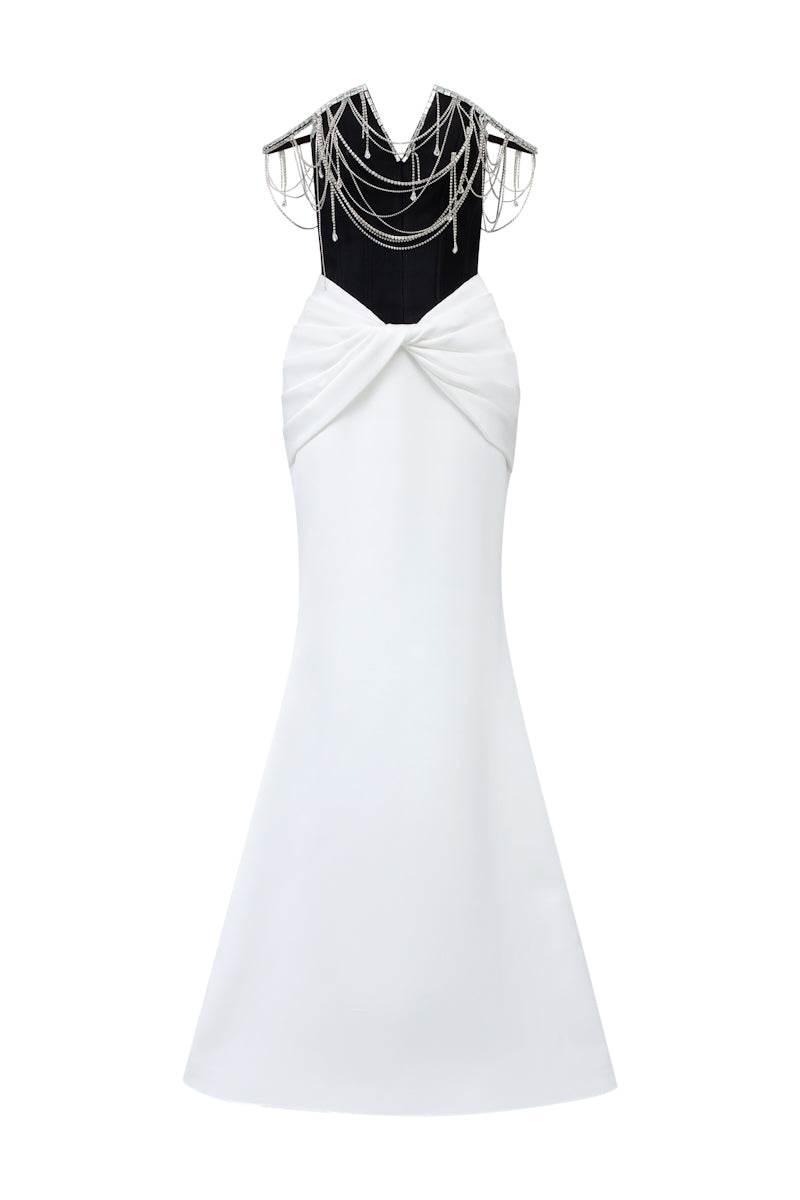 ORIANA ROYAL TAFFETA FISHTAIL GOWN - CULT MIA