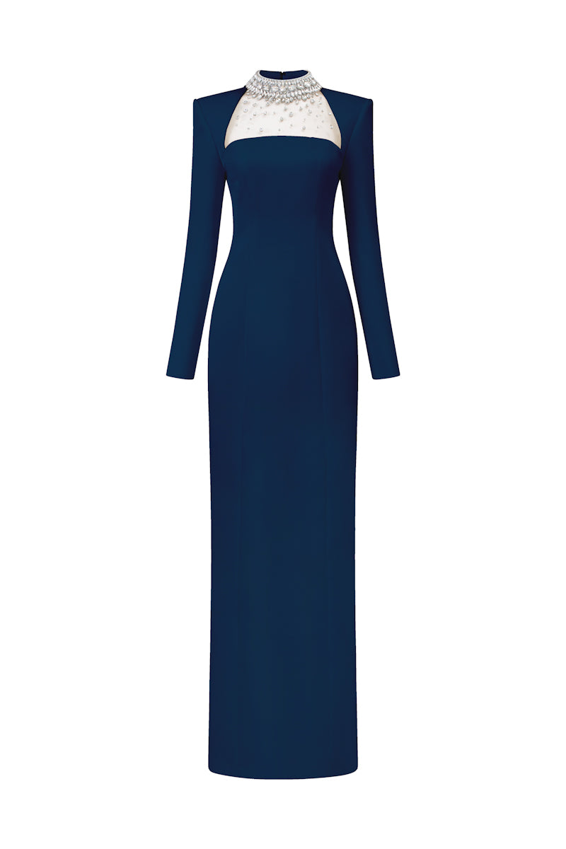 DIANA TAFFETA CUT-OUT MAXI DRESS - CULT MIA